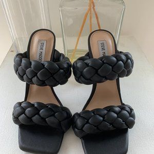 Black Braided Heels by Steve Madden